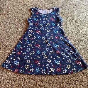 Wonder Nation Star Dress, Girls Size Large w/ Stars & Dots in EUC